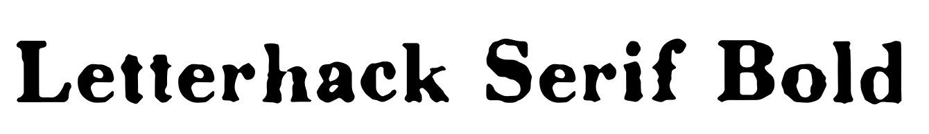 Letterhack Serif Bold